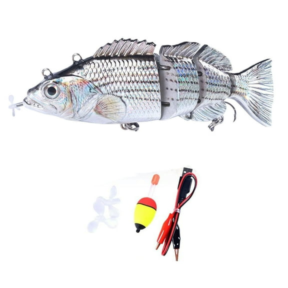 & Attractants - Upgraded Robotic Fishing Swimbait for Freshwater and Saltwater - Lifelike Charging Tackle for Outdoor Adventure