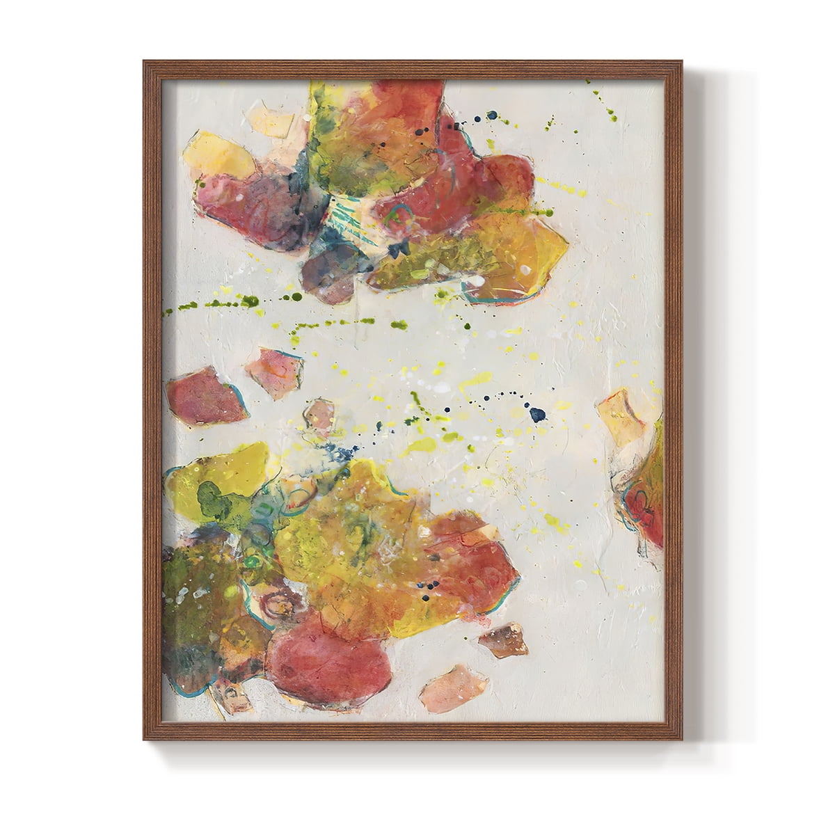 Attracting Love I Framed Print in Brown Solid Wood Framed Print No Nail Hanging