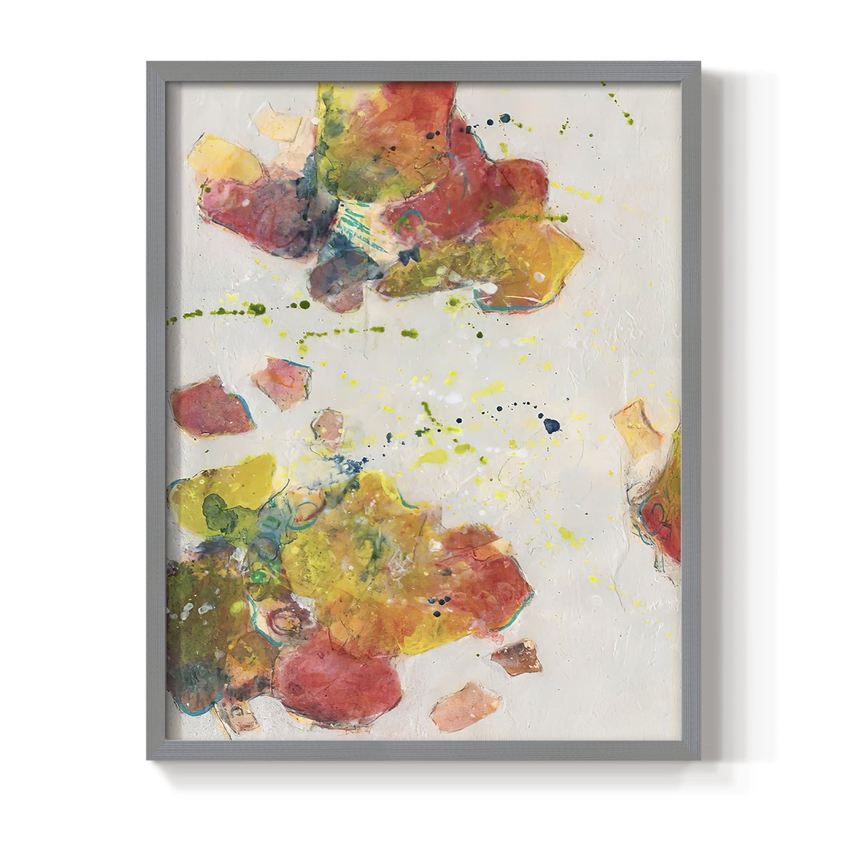 Attracting Love I Framed Print in Gray Solid Wood Framed Print No Nail Hanging