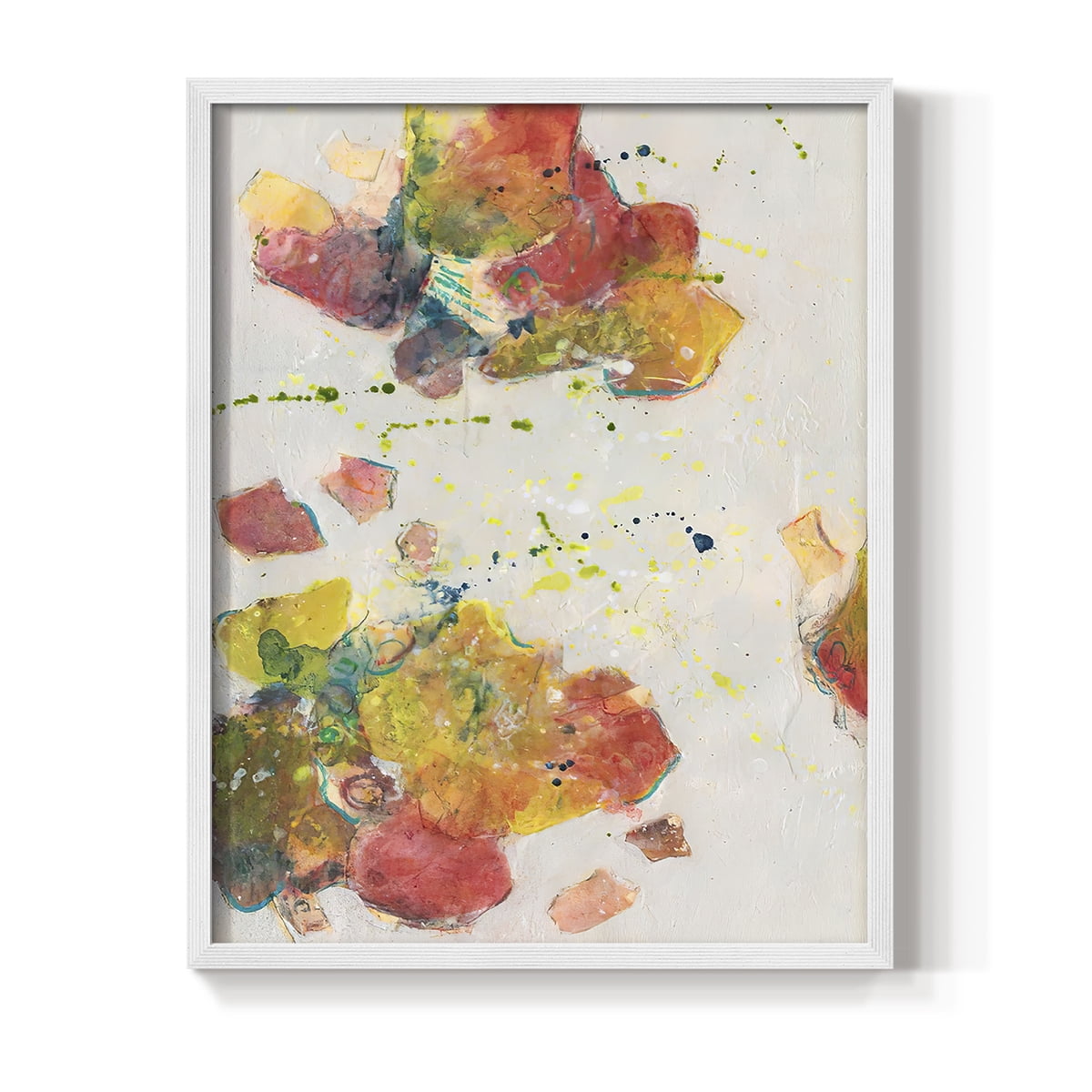 Attracting Love I Framed Print in White Solid Wood Framed Print No Nail Hanging