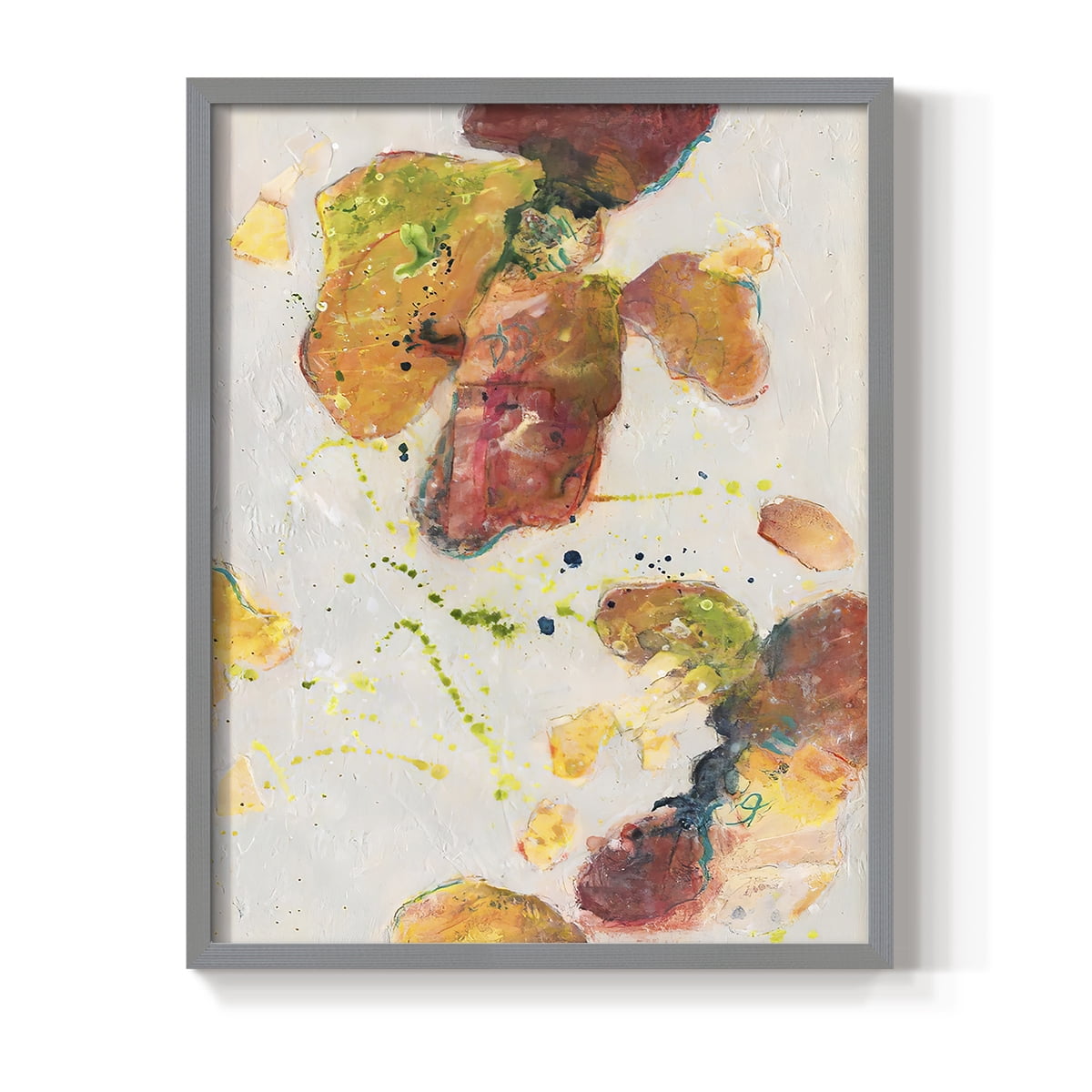 Attracting Love II Framed Print in Gray Solid Wood Framed Print No Nail Hanging