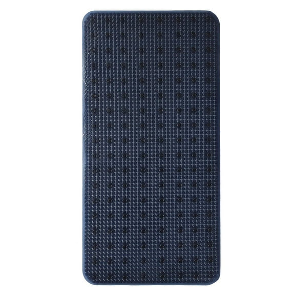 Attraction Design Blue PVC Non-Slip Bath Mats, 14" x 28"