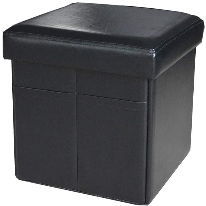 Attraction Design Faux Leather Storage Ottoman Bench Footrest Stool