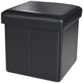 Attraction Design Faux Leather Storage Ottoman Bench Footrest Stool