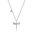 thumbnail image 1 of Attractive 18k White Gold Women Diamond Pendant and Chain Brilliant Cut 0.08 Carat FG - SI1 - 17 inch, 1 of 1