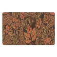 thumbnail image 1 of Attractive 20x32 in Green Leaf Bath Mat - Non-Slip, Boho Microfiber Bathroom Rug - Cute, Absorbent, Soft Touch, Machine-Wash Doormat., 1 of 5