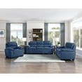 thumbnail image 1 of Esofastore 3-Piece Contemporary Textured Living Room Furniture Set, Blue, 1 of 7