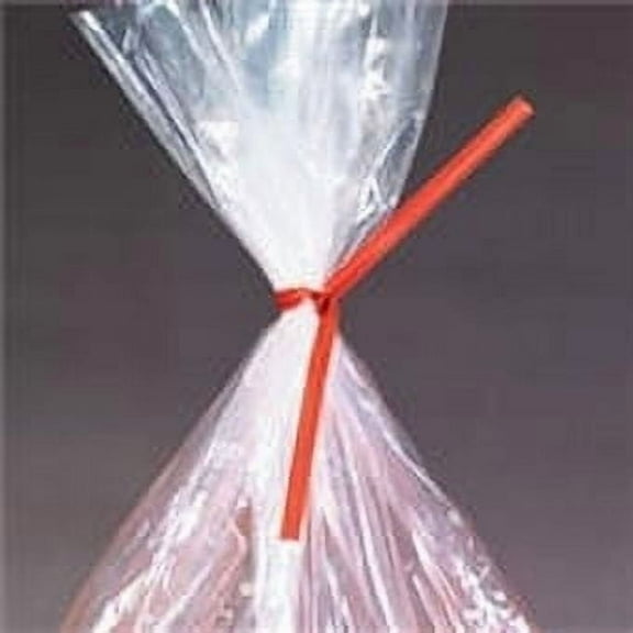 SSBM 8" x 5/32" Blue Paper Twist Ties Durable Pre-Cut Bag Ties with Flexible Wire Coil 2000 Pcs/Case