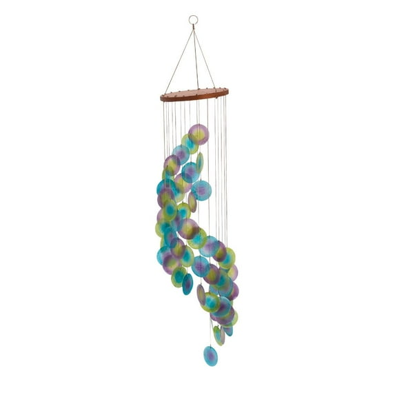 Attractive Capize Round Blue Wind Chime