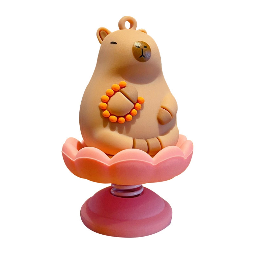 Attractive Capybara Dashboard Decoration with Smooth Rotate Motion PVC ...