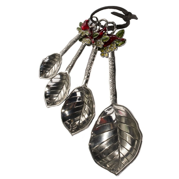 Attractive Cardinals 4 Piece Ornate Zinc Measuring Spoon Set