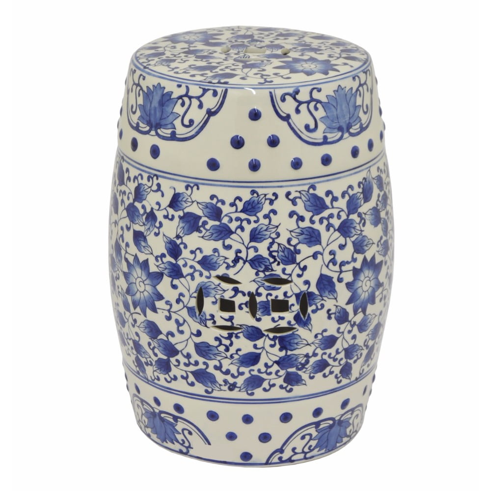 Attractive Ceramic Garden Stool - Blue - Walmart.com