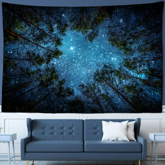 Attractive & Durable 100% Polyester Tapestry – Unique Patterns, Woven for Longevity, Ideal for Living Room – Simple, Electricity-Free Installation