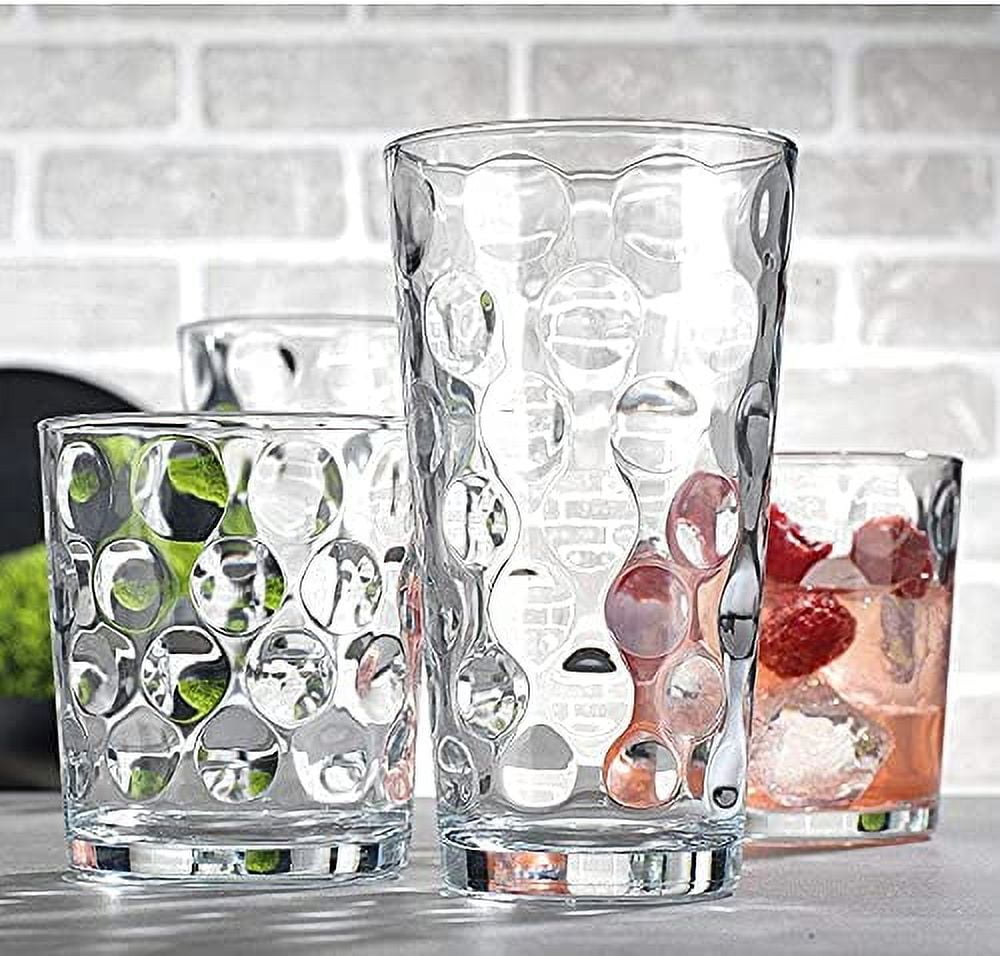 Attractive Durable Drinking Glasses, Set of 16 Clear Glass Cups, 8 Highball  Glasses (16oz) 8 Rocks G…See more Attractive Durable Drinking Glasses, Set