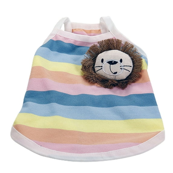 Attractive Pet Vest - Delicate Edging Cotton - Breathable Lionet Pet Outfit for Summer
