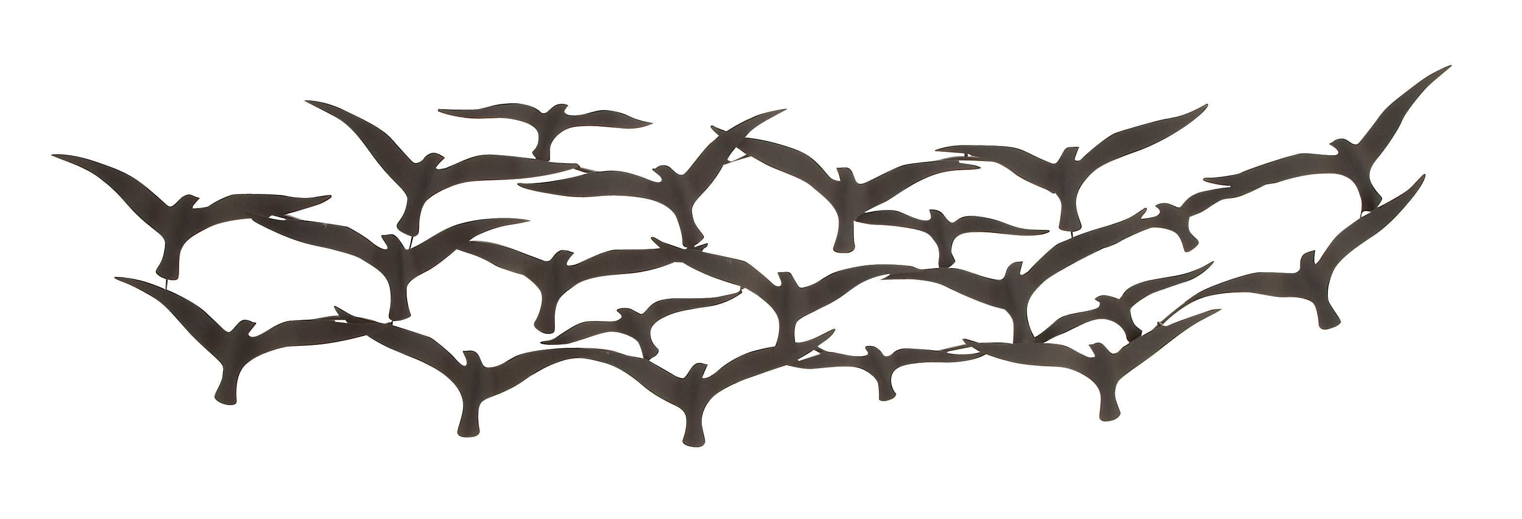 Attractive Styled Metal Flocking Birds Decorative