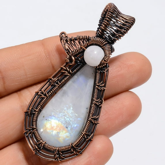 Attractive Top Grade Qualite 100% Natural Hemimorphite Pear Shape Vintage Style Handmade Jewelry 925 Steling Silver Pendant 2.4" WSJ-4854