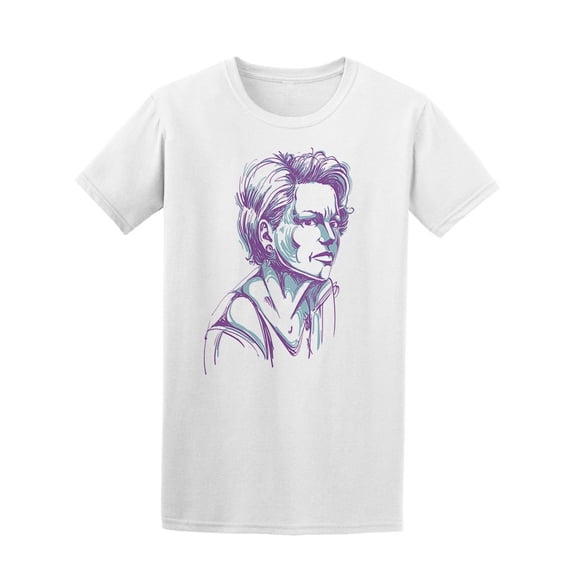 Attractive Woman Frowning T-Shirt Men -Image by Shutterstock, Male 3X-Large