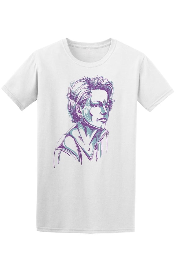 Attractive Woman Frowning T-Shirt Men -Image by Shutterstock, Male 3X-Large