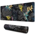 thumbnail image 1 of Attractive XL Mouse Pad - 31.5 x 11.8 Inch Black Flower Design - Extended Gaming Mousepad - Ideal for Men & Women - Perfect as Desktop Decor & Office Accessory - Fits Laptop & Keyboard, 1 of 7