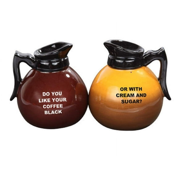 Attractives Magnetic Ceramic Salt Pepper Shakers Coffee Pots (multi-colored, 1)