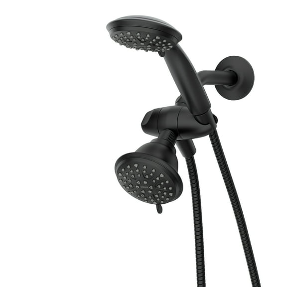 Attune 8-spray 4 in. Shower Head with Handheld Spray Combo in Matte Black