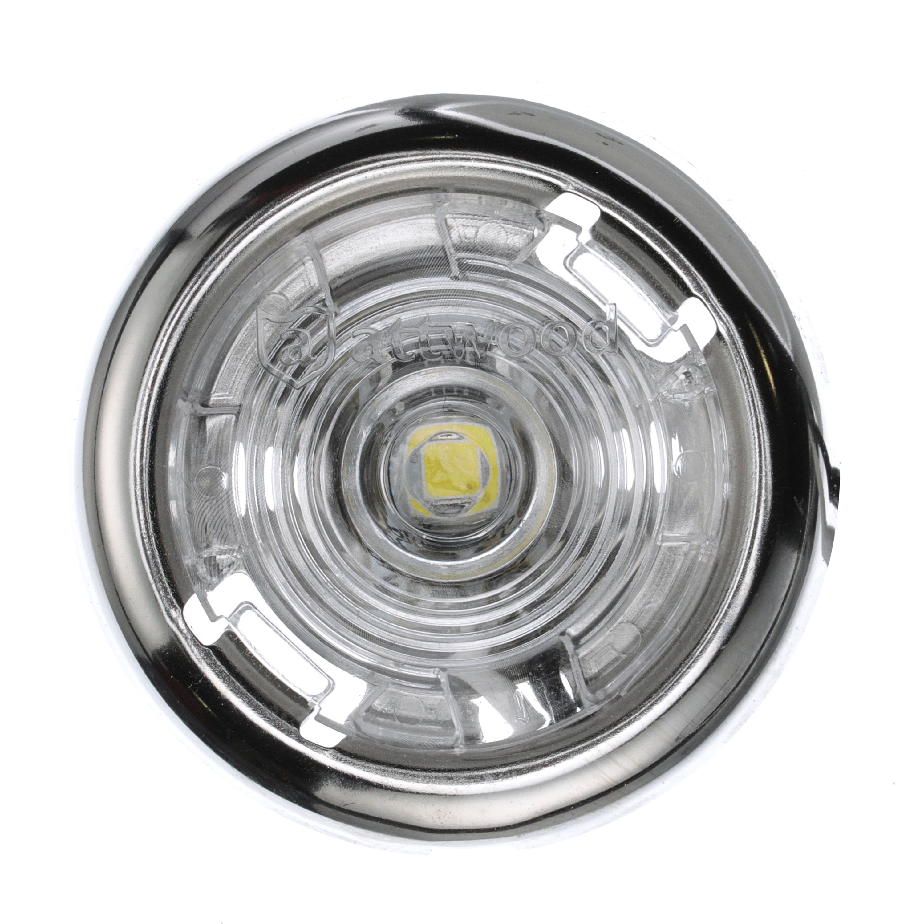 Attwood 1.5" Round LED Stainless Steel Courtesy Light, White
