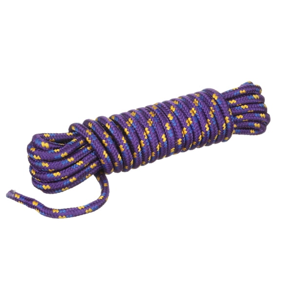 Attwood 11704-2 Multi-Color Braided Polypropylene Utility Line, 25 Feet Long - 3/8 Inch Diameter
