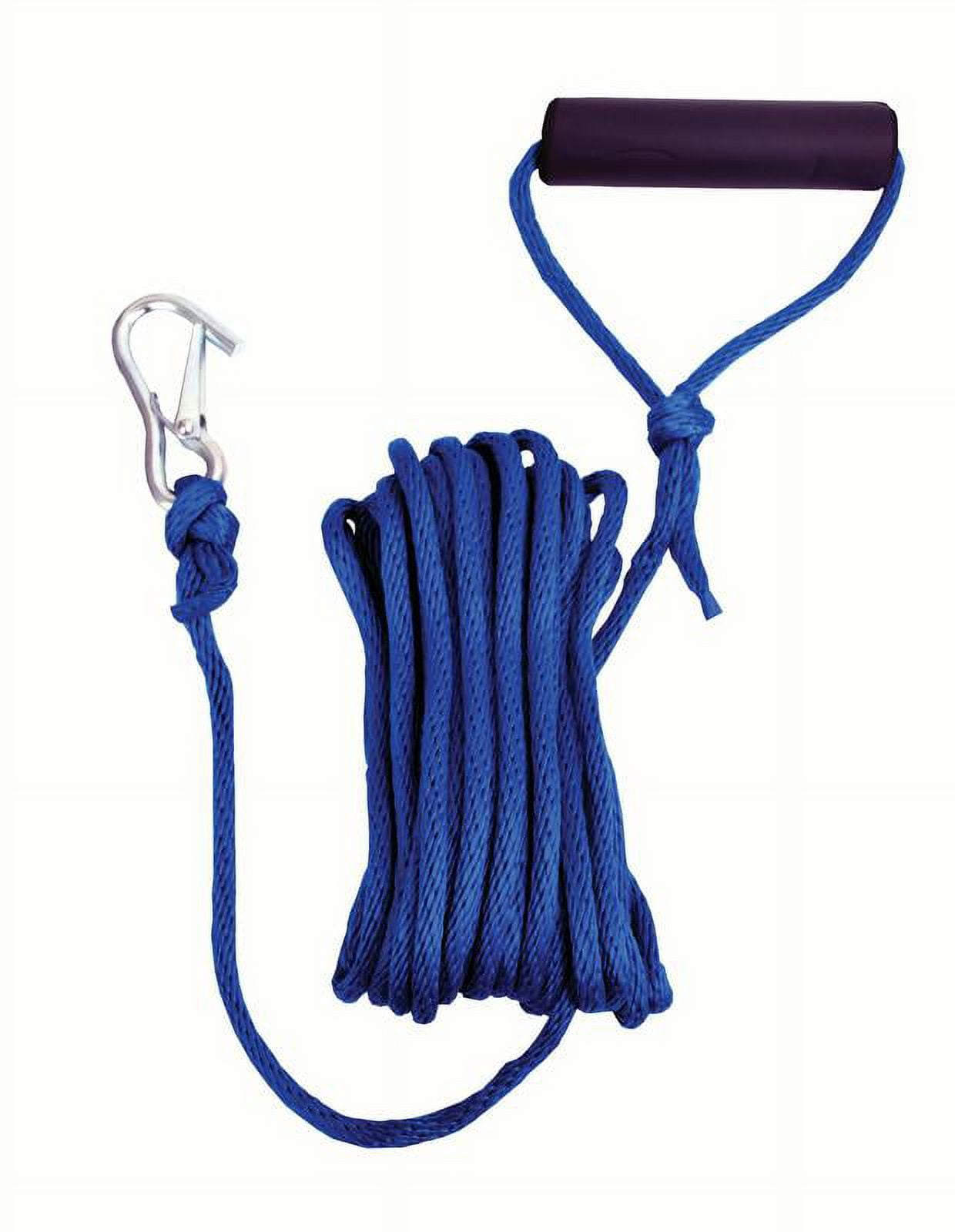 Attwood 11732-7 Solid Braid Multifilament Polypropylene Launch Line 5/16-Inch x 30-Feet, Blue