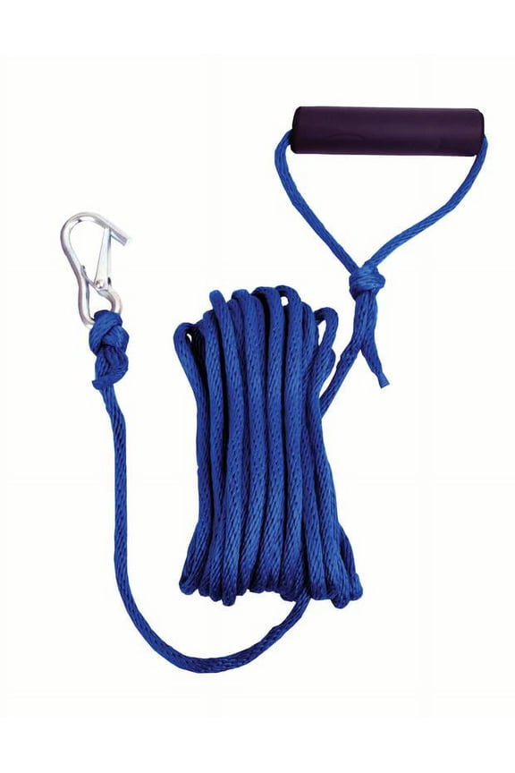 11732-7 Solid Braid Multifilament Polypropylene Launch Line 5/16-Inch x 30-Feet, Blue