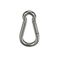 thumbnail image 1 of Attwood 12415L3 Marine Carabiner — Spring-Loaded Closure, Stainless Steel, 575-Pound Max Safe Load, 5/16-In. x 3 1/8-In. Long, 1 of 5