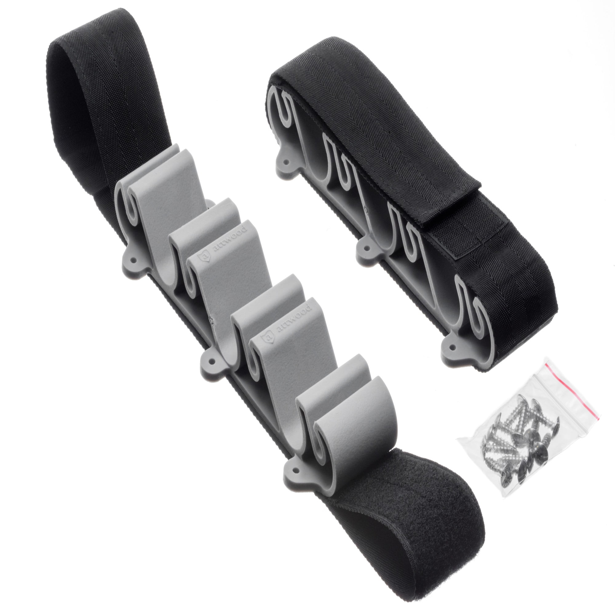 Gray and Black Vertical Mount Fishing Rod Holder Set