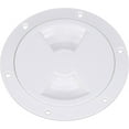 Attwood 127903 Deck Plate Inspection Port, 4Inch Diameter, White ABS