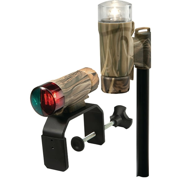 Attwood 14191-7 Clamp-On Portable Marine Boat Navigation Light Kit