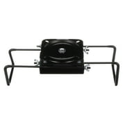 Attwood Seat Mount, Clamp-On With Swivel, Adjusts from 7 ½ inches to 18 inches, Black, Powder-Coated Aluminum