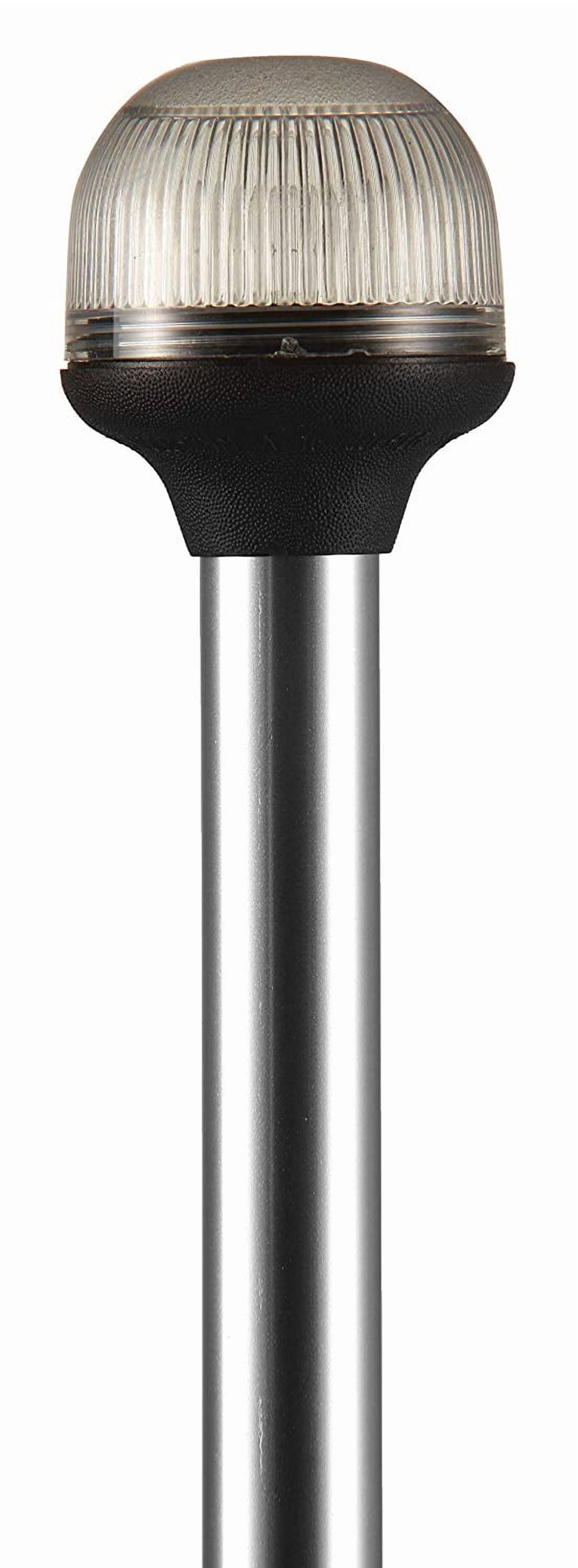 Attwood 2NM All-Round Anti Glare Fold-Down Lights with Black Composite Lightarmor Base & Aluminum Pole