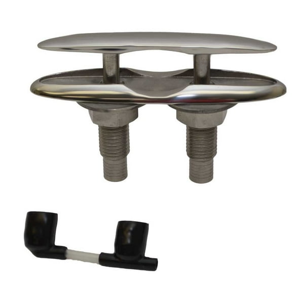 Attwood 66519-1 Retractable Low-Profile Stainless Steel Marine Boat 8-Inch Neat Cleat