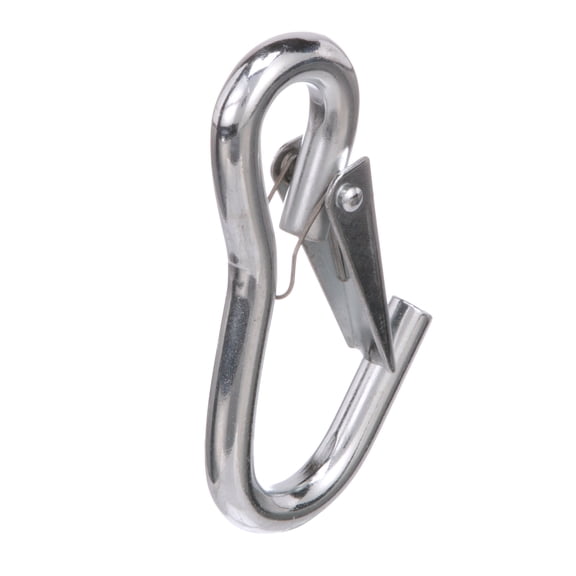 Attwood 7653L3 Utility Snap Hook, Zinc-Plated Steel, Spring-Loaded Closure, Light-Duty, 4 Inches Long, -Inch Ring Diameter