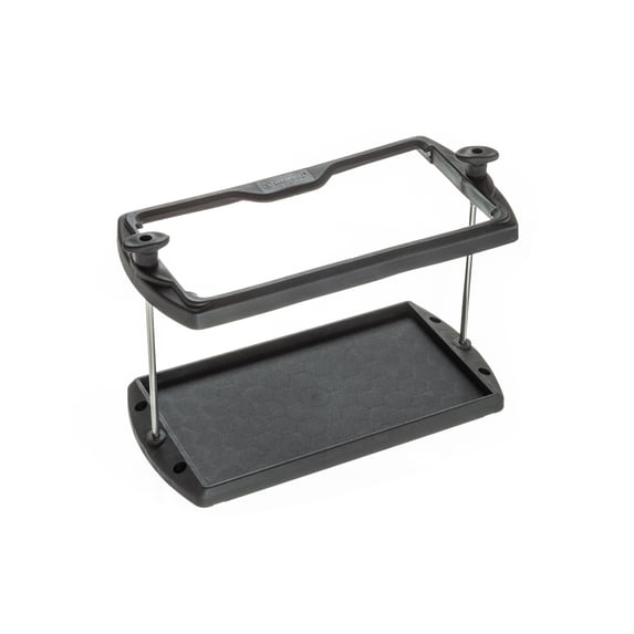 Attwood 9095-5 USCG-Approved 27 Series Heavy Duty Adjustable Hold-Down Marine Boat Battery Tray, Black