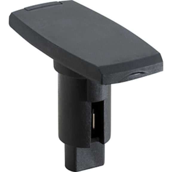 6" Black Attwood Marine Light Armor Rectangle Plug In Light Base 2 Pin