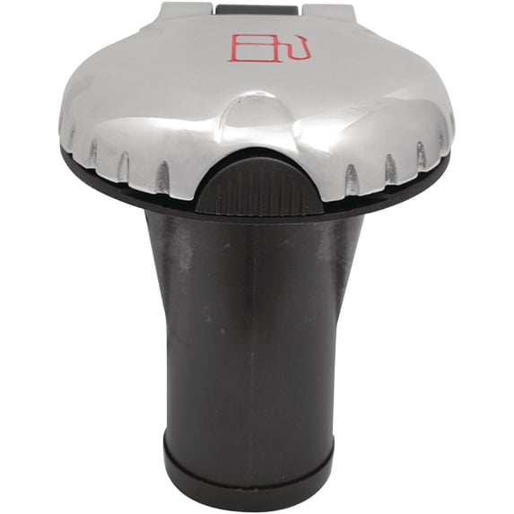 Attwood 99DFPVSS1S Straight Gas Deck Fill For Pressure Release Systems, Stainless Cap