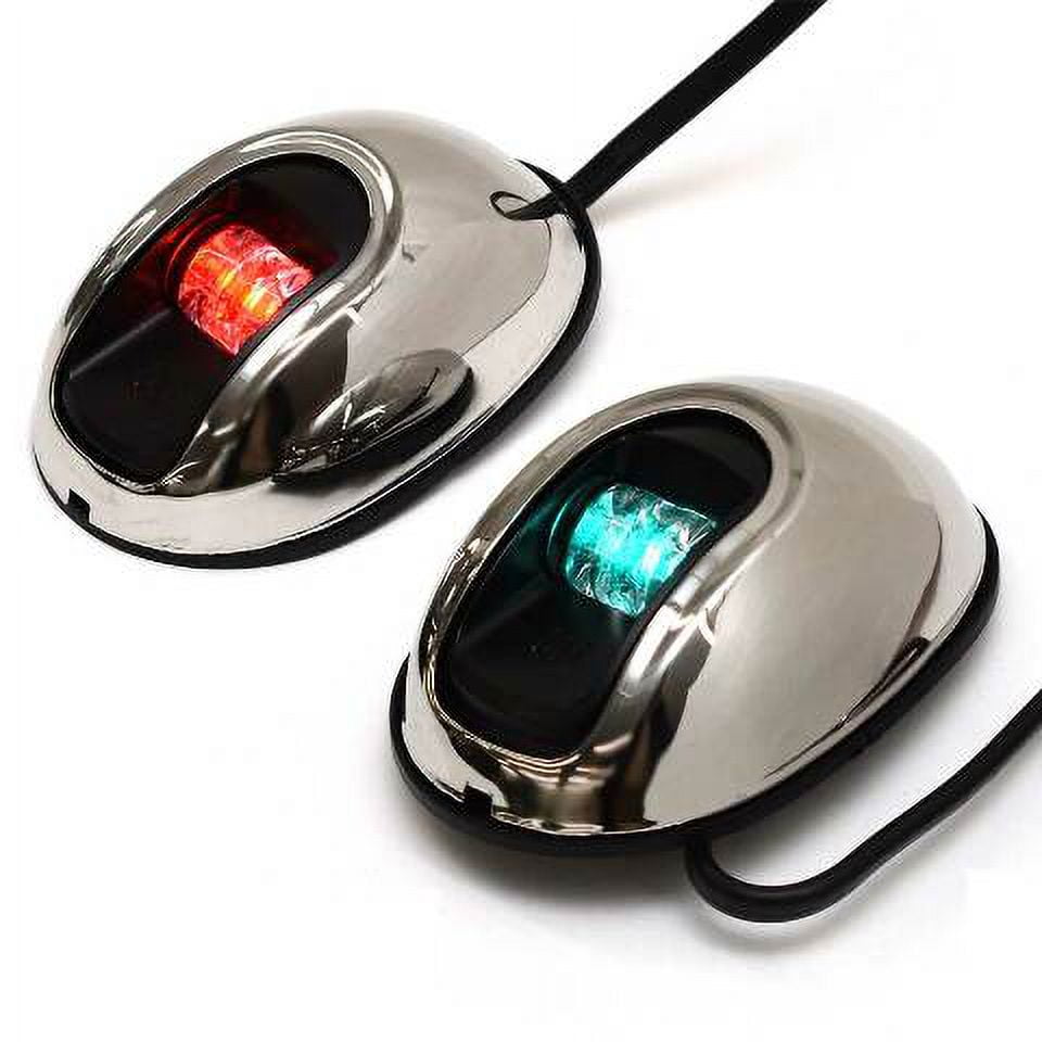 Attwood Boat Navigation Lights LED Vertical Mount (Set of 2