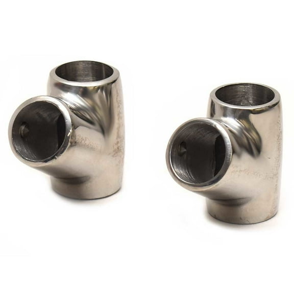 Attwood Boat Rail Bracket Fittings | 60 Degree 7/8 Inch (Pair)