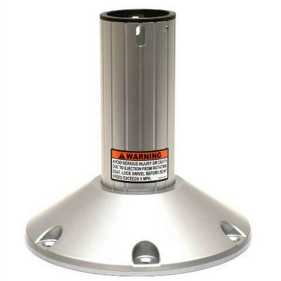 Attwood Boat Seat Pedestal 278AOGY085-1 | 2 3/8 Inch Gray Aluminum