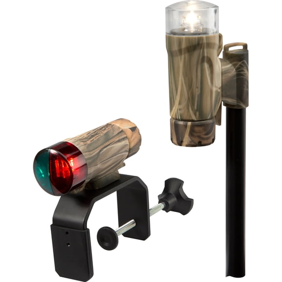 Attwood Clamp-On Portable LED Light Kit - RealTree® Max-4 Camo | Bundle of 2