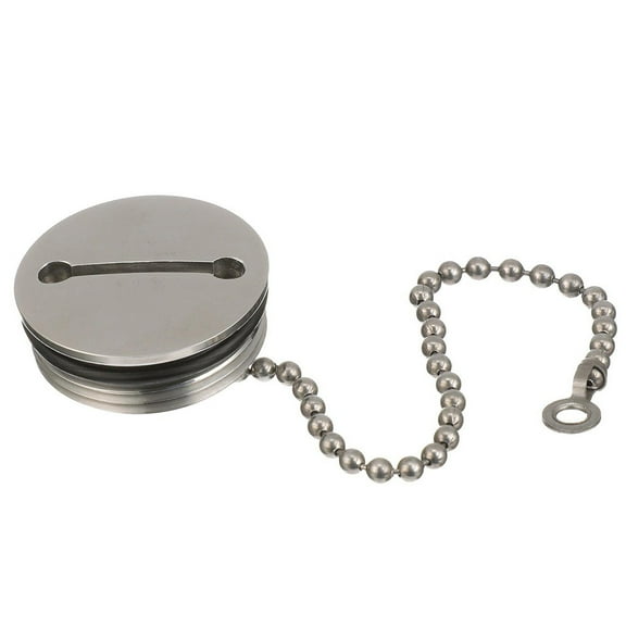 Attwood Deck Fill Replacement Cap & Chain | Bundle of 2 Each