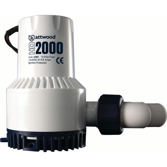 Attwood Heavy Duty Bilge Pump, 2000 GPH