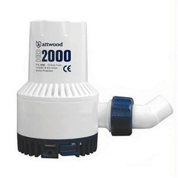 Attwood Heavy-Duty Bilge Pump 2000 Series - 12V - 2000 GPH