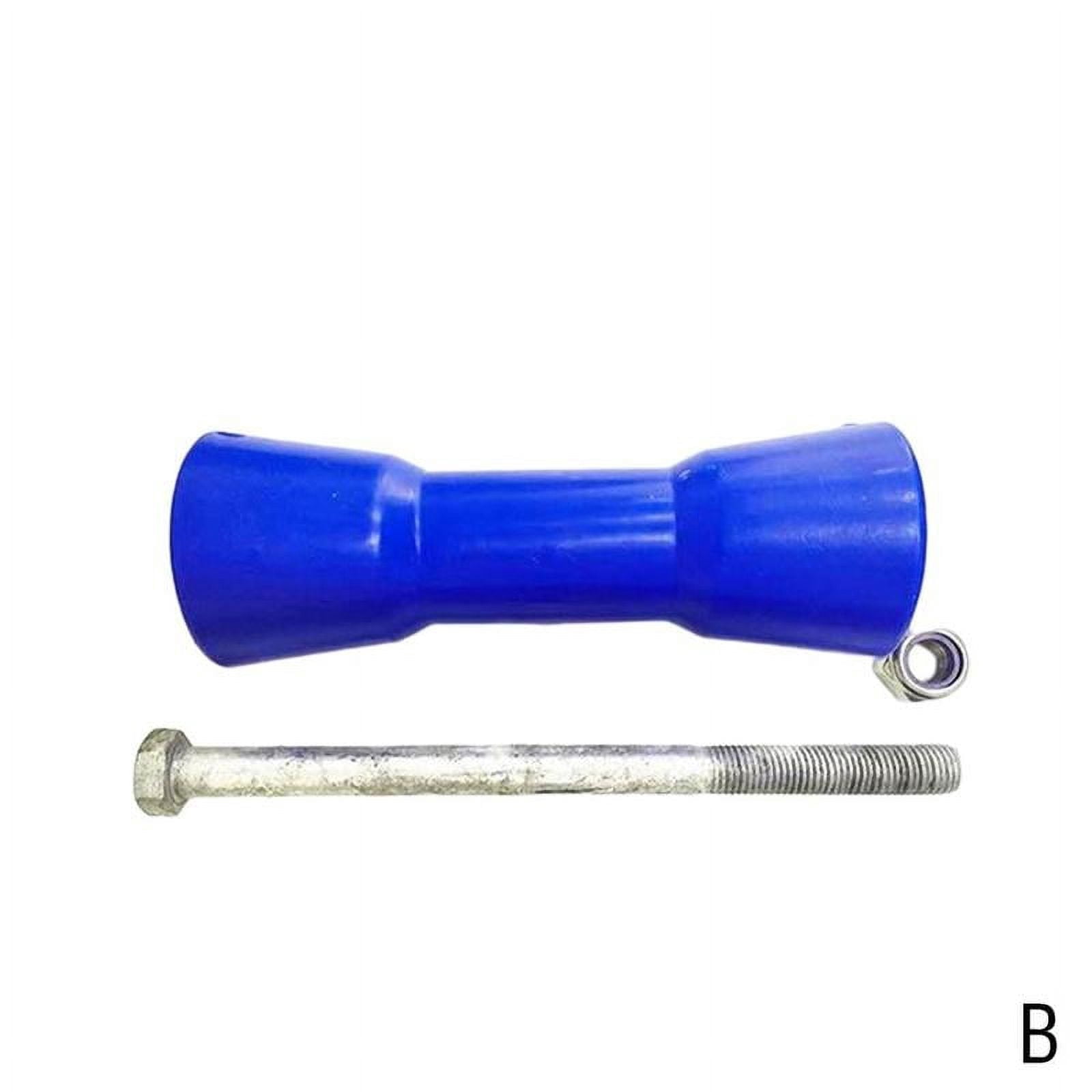 Boat Trailer Roller Kit - 8 Or 10 Inch Rubber Keel Roller With Galvanized Steel Bracket - Fits 5/8" Shaft