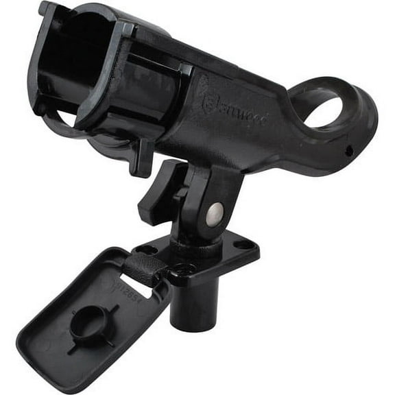 Attwood Kayak Flush Mount Rod Holder, Black